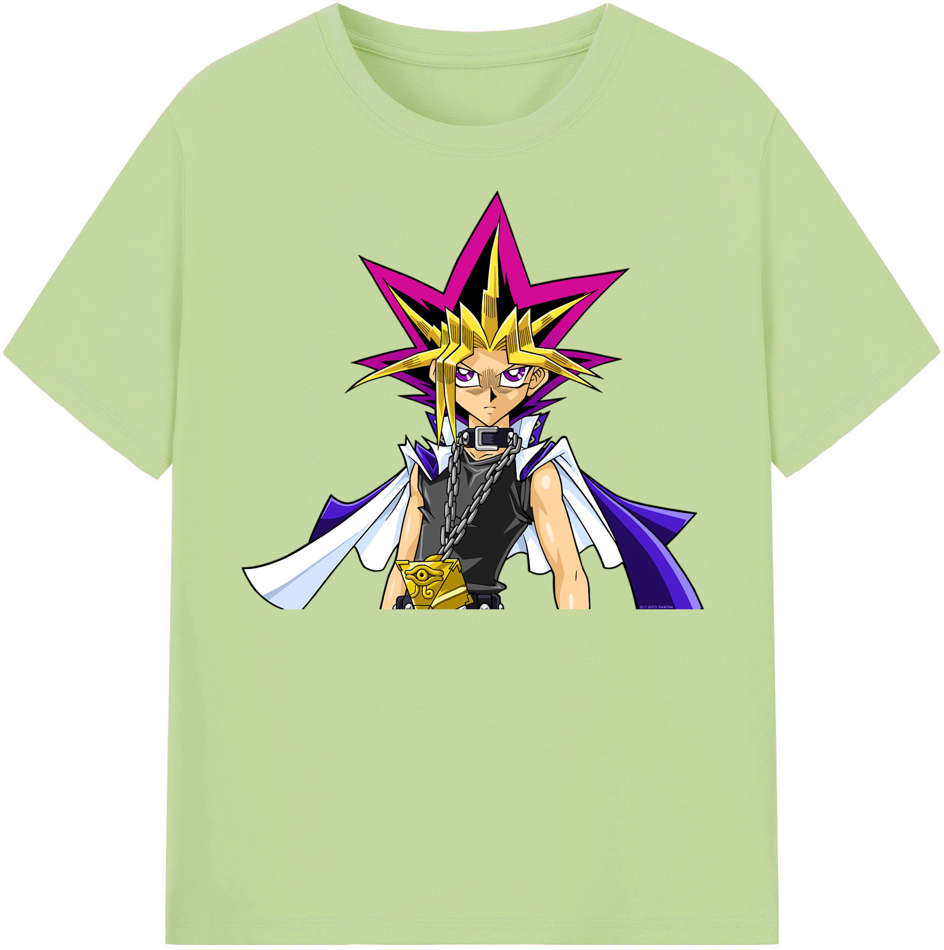 （画像用） 遊☆戯☆王 Yu-Gi-Oh! 綿100％半袖Tシャツ（フロントプリント）